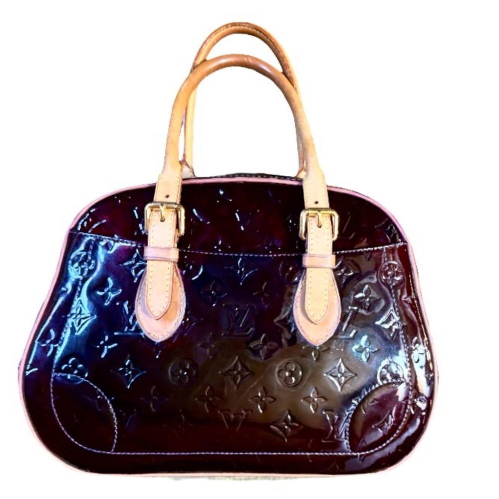๐Louis Vuitton LV Amarante Vernis Patent Leather Summit Dr & Matching Wallet ๐ - Picture 16 of 17